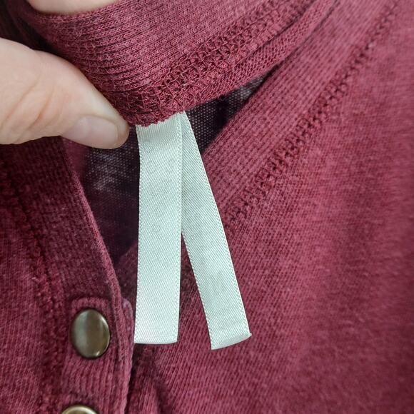 Y2K Snap Button V-Neck Cardigan Size MD Fitted Ribbed Hem Preppy Academia Casual - Picture 3 of 7